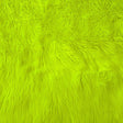 Neon Yellow Faux Fur Fabric - Luxury Shaggy, 60" Width (1 Yard)