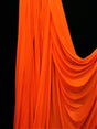 Low Stretch Neon Orange Polyester Fabric - Neon Orange, 40 Denier Tricot, 108"-120" Width
