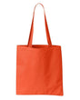 Small Tote Bag Polyester PVC Fabric - Neon Orange, 14 3/4" W x 13 3/4" H (1 Piece)