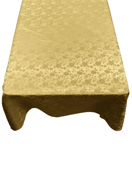Roses Jacquard Satin Fabric - Rose Pattern, 60" X 90" (1 Piece)