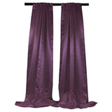Bridal Satin Fabric - Satin Backdrop, 58" Width, 8 Feet High (1 Pair)