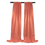 Bridal Satin Fabric - Satin Backdrop, 58" Width, 8 Feet High (1 Pair)