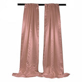 Bridal Satin Fabric - Satin Backdrop, 58" Width, 8 Feet High (1 Pair)