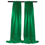 Bridal Satin Fabric - Satin Backdrop, 58" Width, 8 Feet High (1 Pair)
