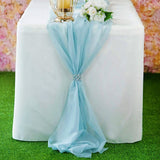 Chiffon Table Runner Polyester Fabric - Sheer, 14" X 120", Extra Long (1 Runner)