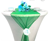 Chiffon Table Runner Polyester Fabric - Sheer, 14" Wide x 120" Long (1 Runner)