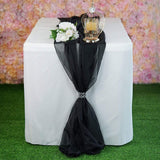 Chiffon Table Runner Polyester Fabric - Sheer, 14" Wide x 120" Long (1 Runner)