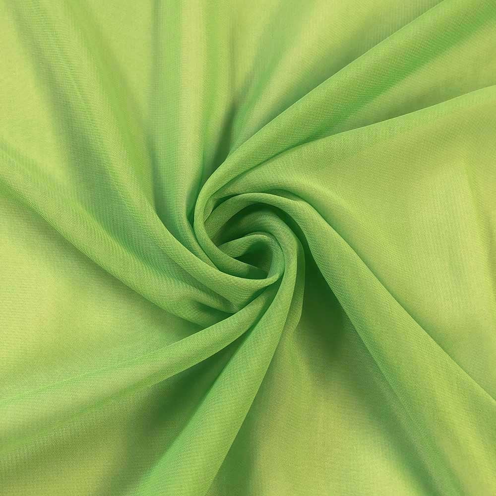 Chiffon Table Runner Polyester Fabric - Fuchsia, 18" X 180" (1 Piece)