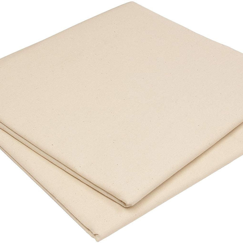 Unbleached Muslin Cotton Fabric - Natural Solid, 45" Width, 60" Width (1 Yard)