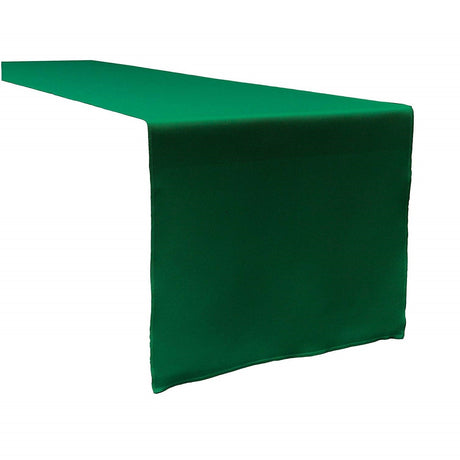 Polyester Poplin Fabric Table Runner - Cranberry, Grey, Dark Yellow, Dusty Rose, Eggplant, Emerald Green, Fuchsia, Gold, Hot Pink, Hunter Green, 12" Wide x 72" Long (1 Piece)