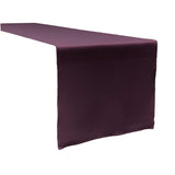 Polyester Poplin Fabric Table Runner - Cranberry, Grey, Dark Yellow, Dusty Rose, Eggplant, Emerald Green, Fuchsia, Gold, Hot Pink, Hunter Green, 12" Wide x 72" Long (1 Piece)