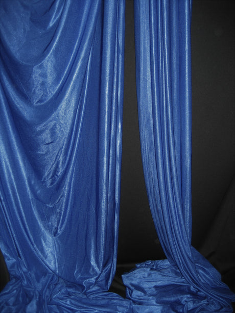 Low Stretch Royal Blue Polyester Fabric - Royal Blue, 40 Denier Tricot, 108"-120" Width (1 Yard)