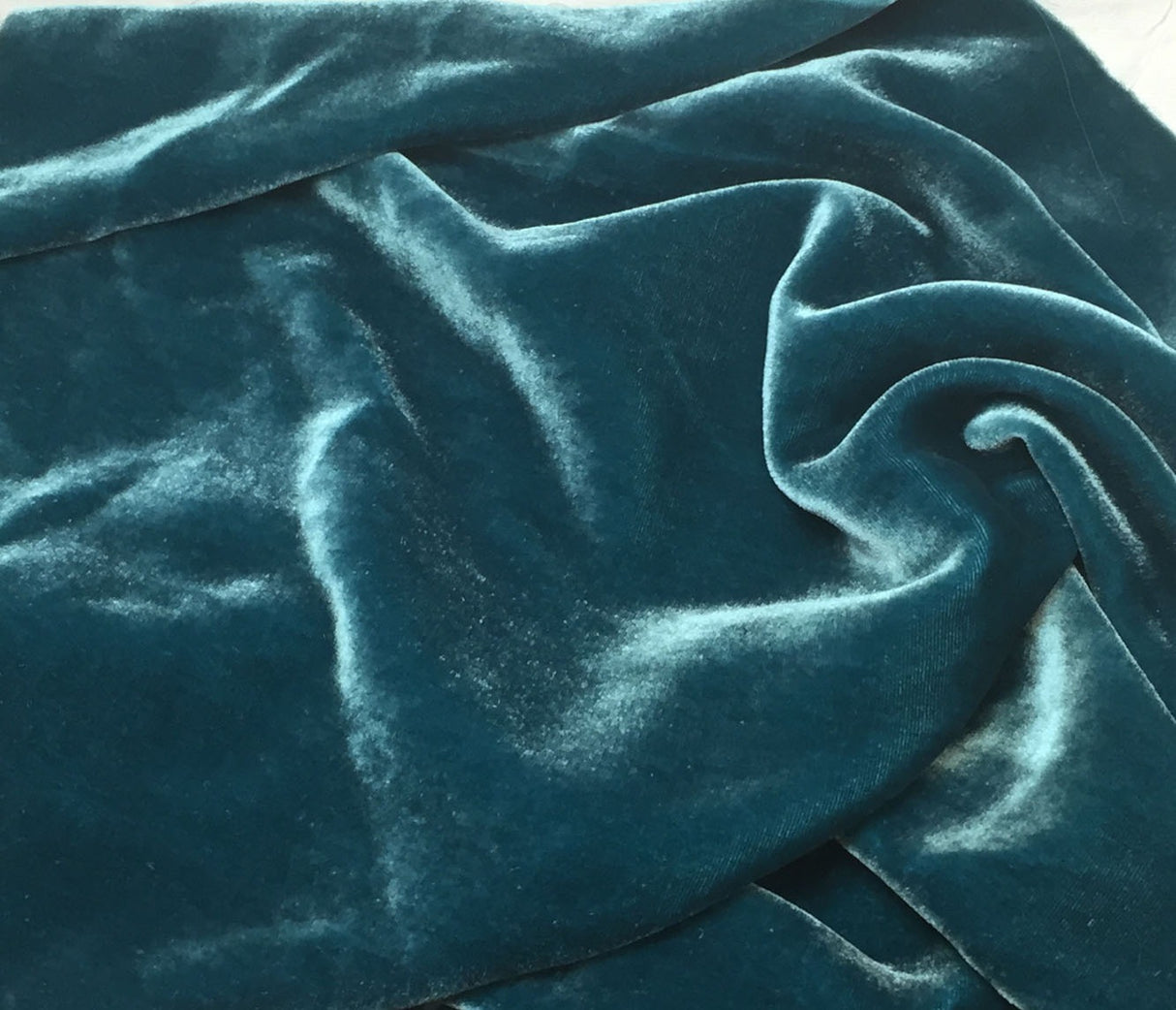 Premium Silk Rayon Velvet Fabric - Azalea, 45" Width (1 Yard)
