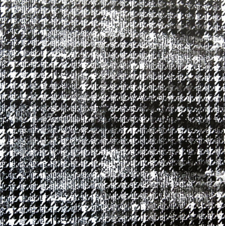 Swim Knit Nylon Spandex Newsprint Houndstooth