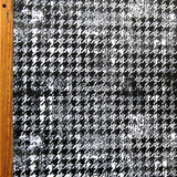 Swim Knit Nylon Spandex Newsprint Houndstooth