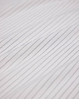 Pinstripe Linen Blend White