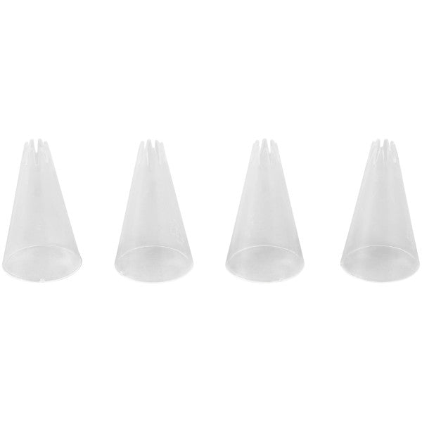Wilton No. 21 Open Star Disposable Cake Decorating Tip Set, 4-Piece