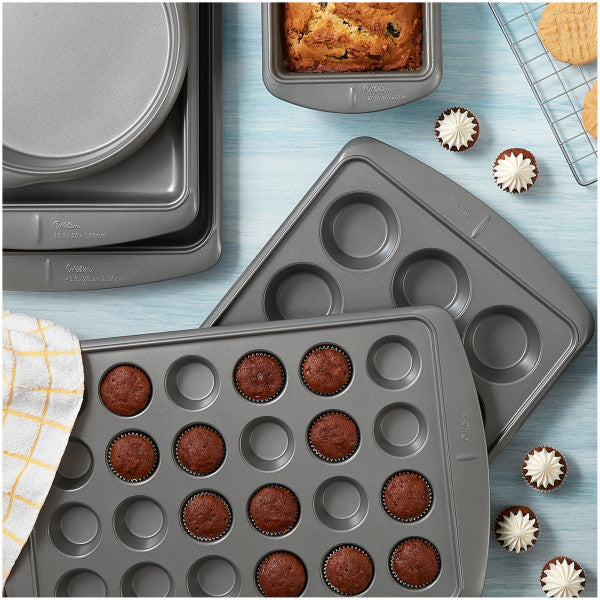 Wilton Ever-Glide Non-Stick Mini Muffin Pan, 24-Cup