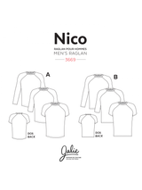 Sewing Pattern Nico Raglan Tee by Jalie
