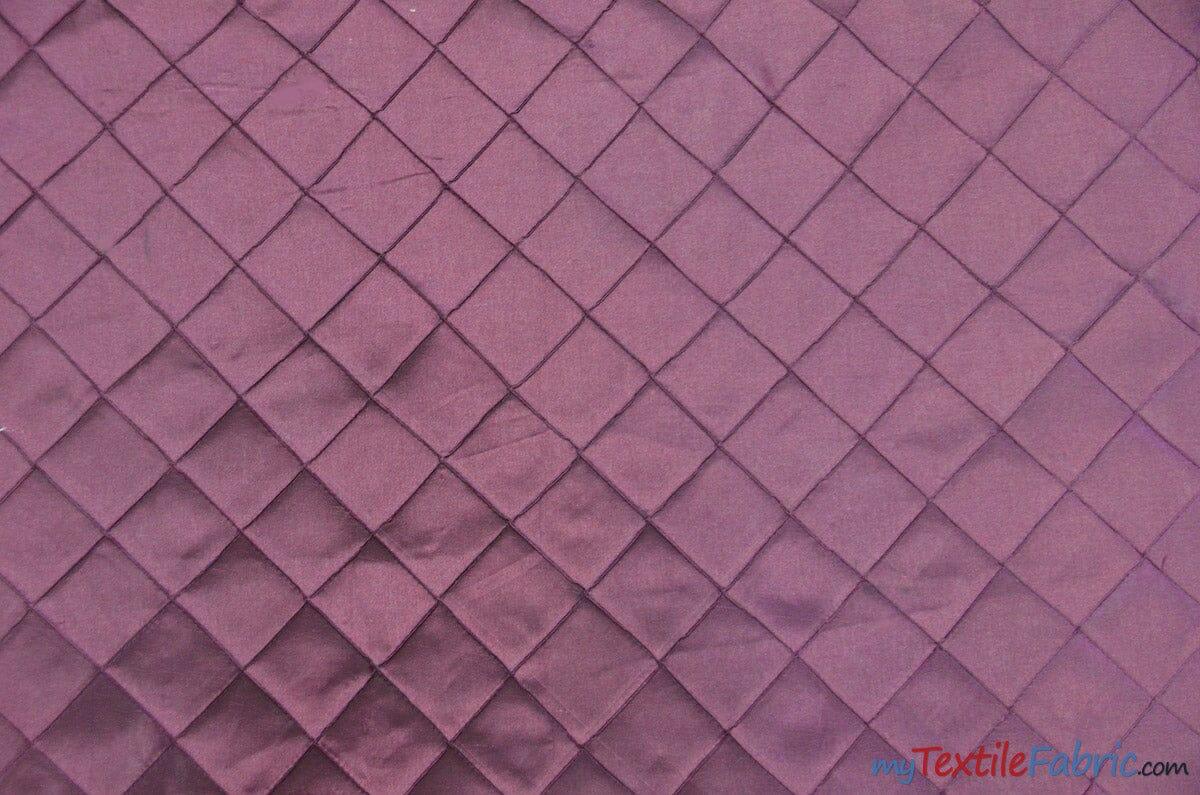 Pintuck 2X2 Taffeta Fabric - Diamond Pattern, 54" Width, Multiple Colors (1 Yard)