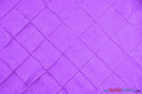Taffeta Pintuck Fabric - 4" X 4" Diamond Pattern, 58" Width, Multiple Colors (1 Yard)