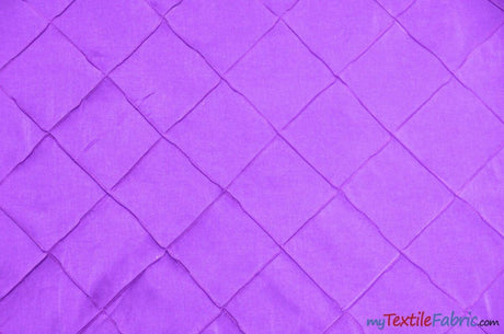 Taffeta Pintuck Fabric - 4" X 4" Diamond Pattern, 58" Width, Multiple Colors (1 Yard)