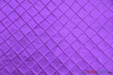 Pintuck 2X2 Taffeta Fabric - Diamond Pattern, 54" Width, Multiple Colors (1 Yard)