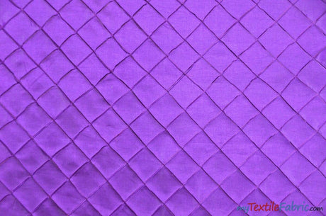 Pintuck 2X2 Taffeta Fabric - Diamond Pattern, 54" Width, Multiple Colors (1 Yard)