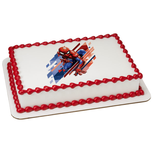 Marvel Spider-Man Great Responsibility Edible Cake Image PhotoCake