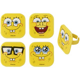 SpongeBob SquarePants Mood Faces Rings for Cupcakes and Cakes Toppers, 144 Pack