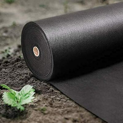 Non-Woven Fabric Black Dust Cover Weed Barrier 36"