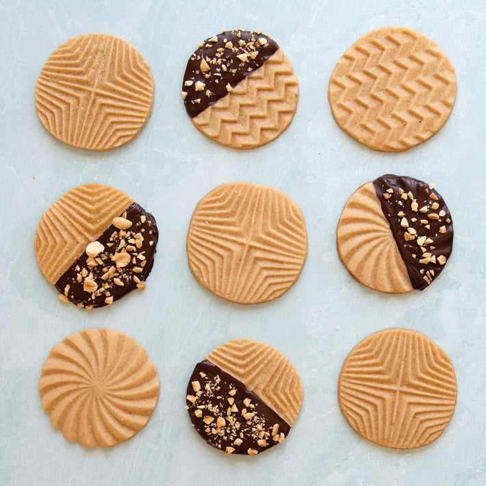 Nordic Ware Cast Aluminum Geo Cookie Stamps 3 pack