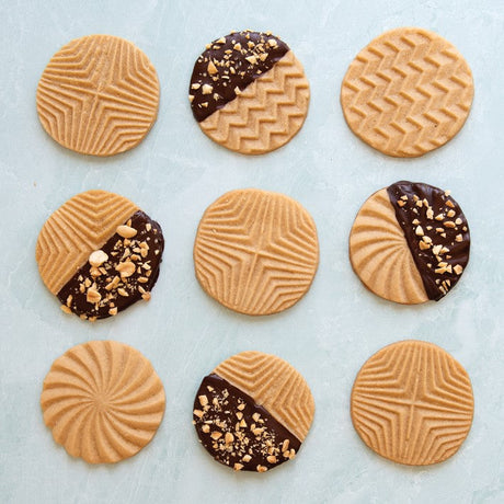 Nordic Ware Cast Aluminum Geo Cookie Stamps 3 pack