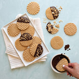 Nordic Ware Cast Aluminum Geo Cookie Stamps 3 pack