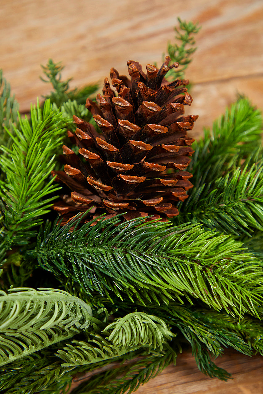 42” Real Touch Norfolk / Spruce / Juniper Swag