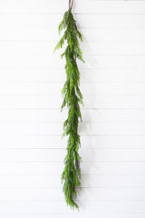 72 Inch Real Touch Norfolk Pine Garland Artificial Christmas Greenery