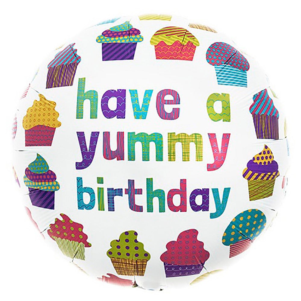 Foil Balloon Girls Birthday Yummy Birthday 18 Inch