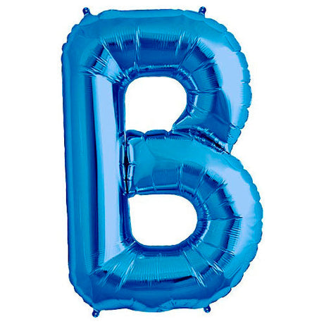 Foil Balloon Letter B Blue
