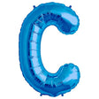 Foil Balloon Letter C Blue 34 Inch