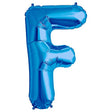 Blue Foil Letter F Balloon