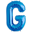 Foil Balloon Letter G Blue