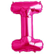 Foil Balloon Letter I Magenta