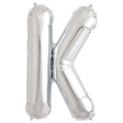 Letter K Silver Foil Balloon