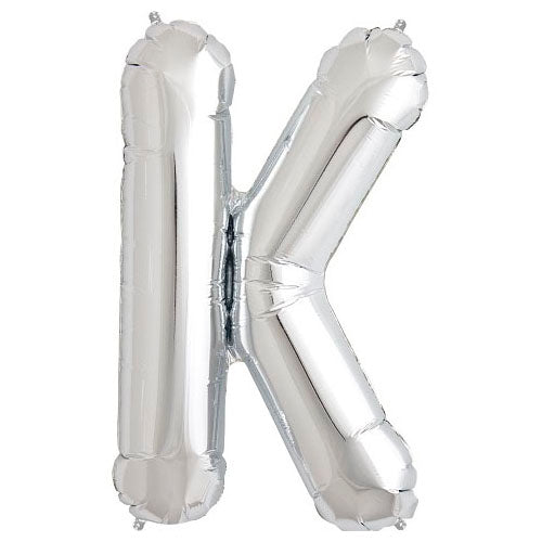 Letter K Silver Foil Balloon