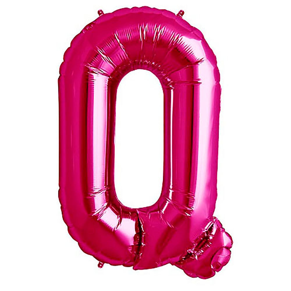 Foil Balloon Letter Q Magenta 34 Inch