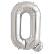 Foil Balloon Letter Q Silver 34 Inch