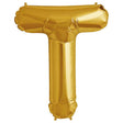 Letter T Gold Foil Balloon