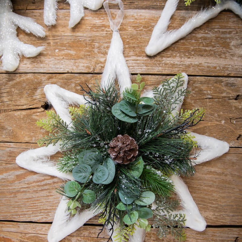 14” 8-Point Snowflake Metal Ornament