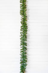 9 Foot Norway Pine Garland 10 Inch Wide 200 Tips 50 Clear Lights Outdoor Decor