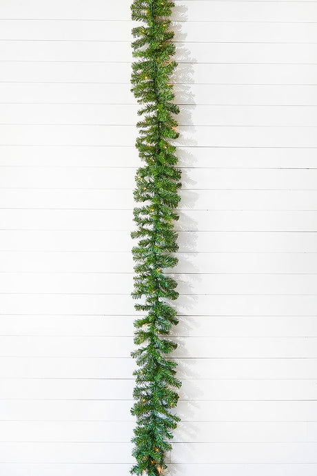 9' x 10" Norway Pine Garland 200T/50Clear/Outdoor/UL